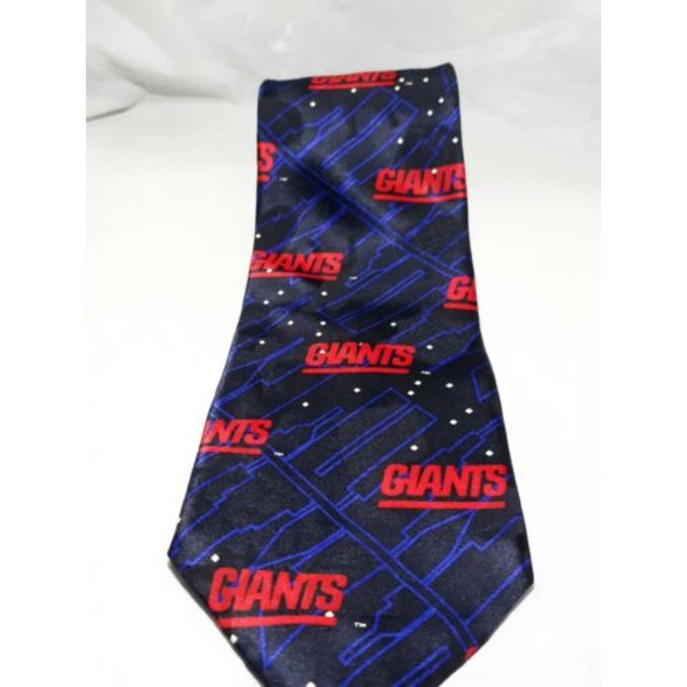 NY Giants Team NFL Mens Tie red blue 100% silk - Picture 4 of 5